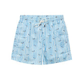 Canali Blue Polyester Swim Short -   -  Canali.